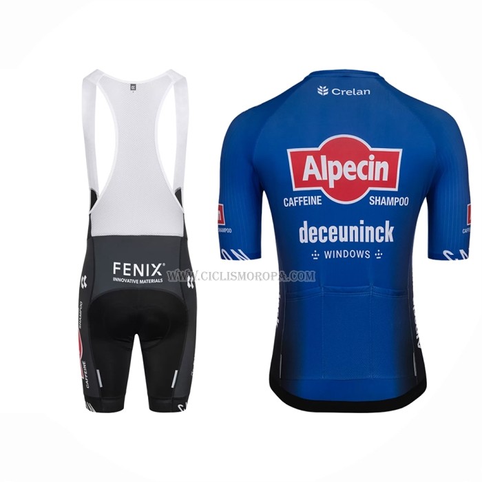 2022 Ropa Ciclismo Alpecin Fenix Azul Mangas Cortas y Culotte ioui001